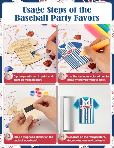 Bafeil 24 Set Baseball Party Favors - Baseball Goodie Bags Favors