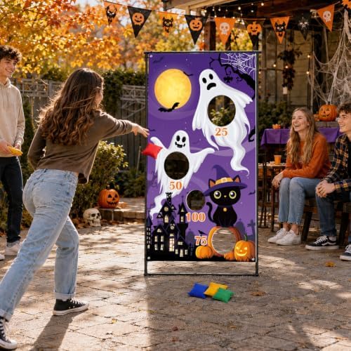 Halloween Games, Halloween Carnival Games Bean Bag Toss Indoor Outdoor