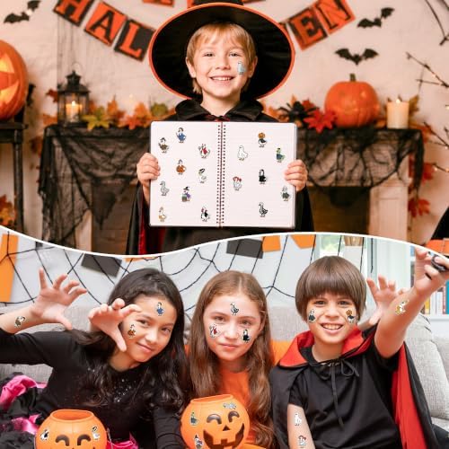 Eartim Halloween Funny Goose Sticker Rolls Self-Adhesive Decorative Decals