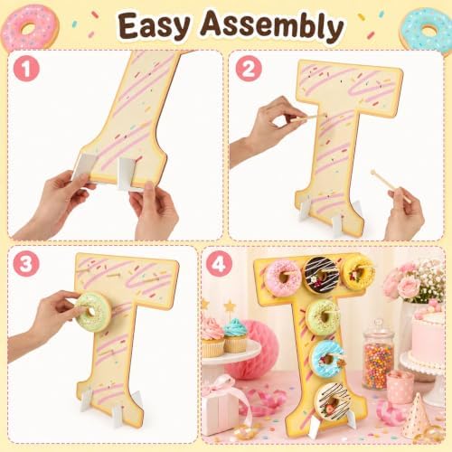 3 Pack Donut Wall Display Stand, Two Sweet Theme Donut Board