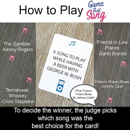 Game That Song 2000's Mix Expansion - 50 New Cards - Music Card Game for Family, Adults, and Teens. Hilarious, Addictive, and Competitive Fun for Game Nights!