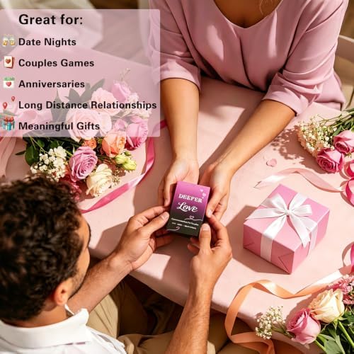 Couples Conversation Card Game - 54 Fun Questions for Date Night