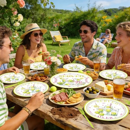 96Pcs Tennis Party Decorations Tableware Set Tennis Served Birthday Paper Plates Napkins Forks Softball Ball Sports Games Theme Baby Shower Party Supplies Serve 24 Guests