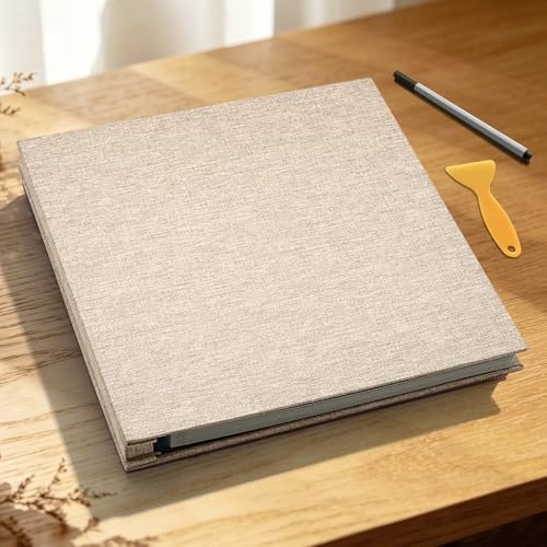Large Self Adhesive Scrapbook Album, 40 Sheets 80 Pages Photo Book