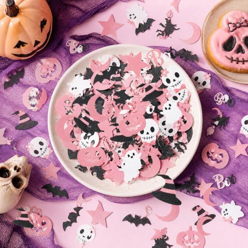 Pink Halloween Glitter Paper Confetti Party Table Scatter Birthday Decor