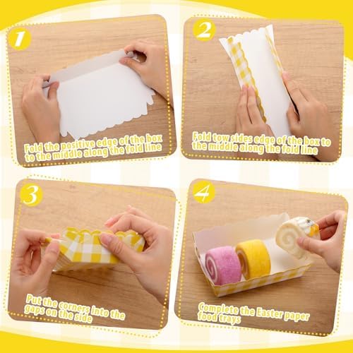 Funnymoom 48 Pcs Fall Thanksgiving Paper Food Trays