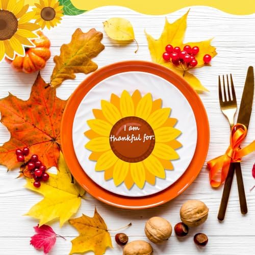 Qilery 100 Pcs Summer Table Place Cards Sunflower Cutouts
