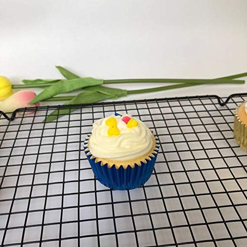 Sky Blue Foil Cupcake Liners Standard Paper Baking Cups for Party, Birthday and More, 120-Count