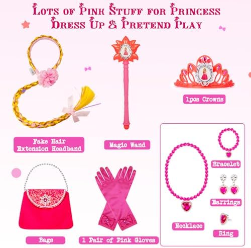 Meland Light Up Princess Dress for Girls Ages 3-10, Halloween Costume Party