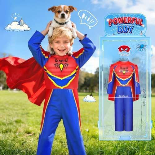 Costumes for Kids Boys Dress up Clothes for Role Play, Boys Muscle Chest