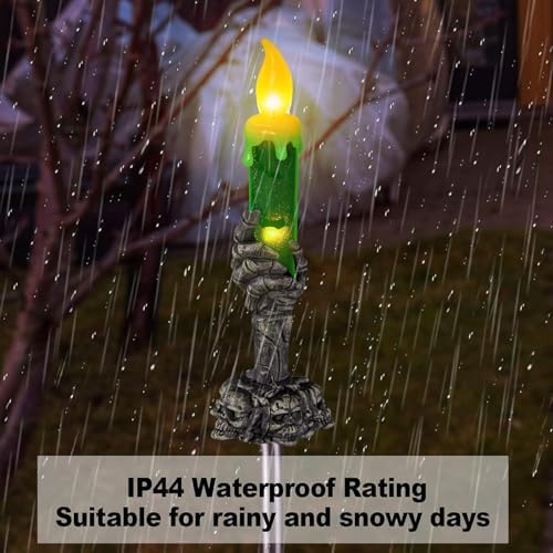 Halloween Decorations Outdoor, Solar Pathway Lights, 10 Pack
