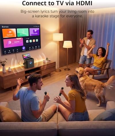 Ikarao Karaoke Machine with Lyrics Display, Professional Karaoke System