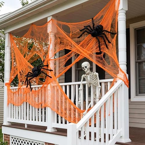 RunNico 200"x70" Large Halloween Scary Gauze, Spooky Cloth Party Decoration