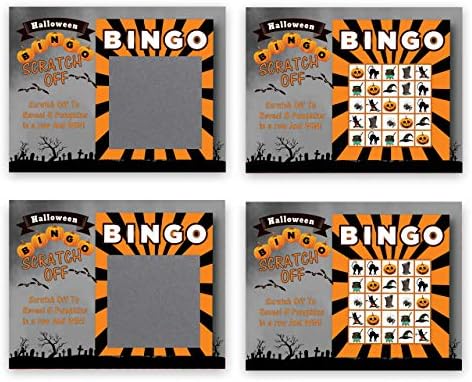 My Scratch Offs 3 x 4 in Halloween Party Scratch Off Game Cards - 26 Pack