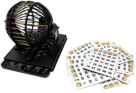 PowerTRC Bingo Machine Cage Game Set | with Bingo Balls | Classic Cage | Bingo Tray (Classic Version)
