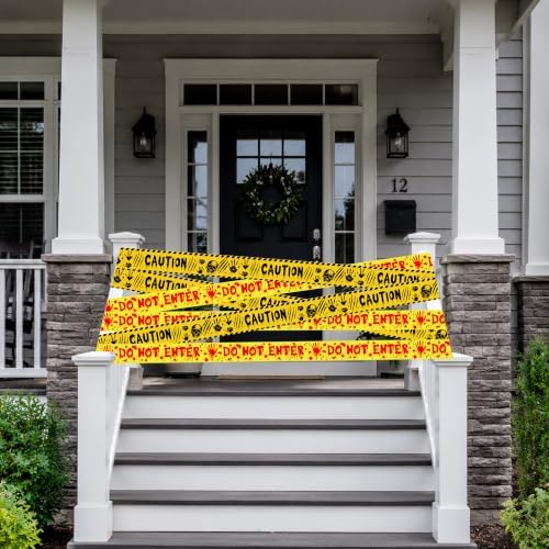 Halloween Decorations - 2PCS Fright Tape for Halloween Party Decorations