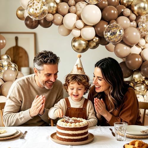 Brown Balloon Arch Kit for Birthday Party Decorations