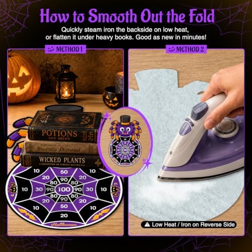 Halloween Games, Halloween Party Supplies Dart Board with 12 Sticky Balls