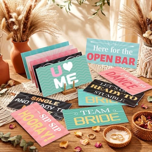 Beeveer 24 Designs Wedding Photo Booth Props, Double Sided PVC Signs