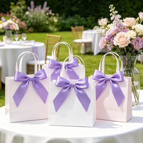 1In 30Yards Violet Satin Ribbon for Flower Bouquet Birthday Wedding Party