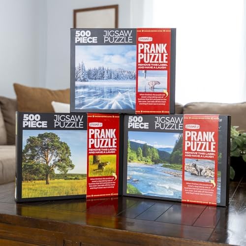 Prank-O 500-Piece Puzzles, Hidden Image (Alone at Last)