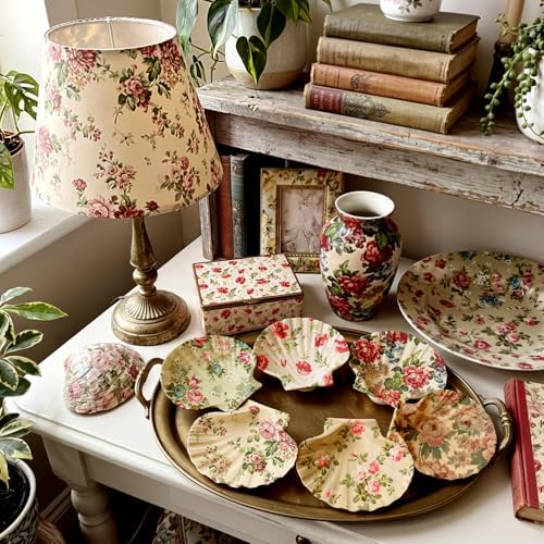 Yexiya 36 Sheet 6 Style Vintage Floral Paper Napkins for Decoupage