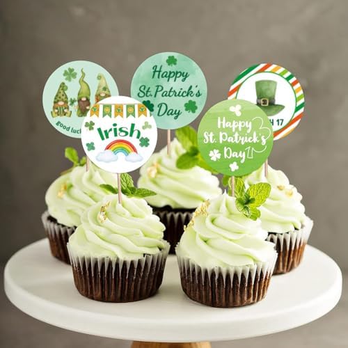 St. Patrick's Day Stickers Roll 1in Shamrock Sticker Decor 8 Designs Self-Adhesive Clover Sticker Decals for Irish Holiday Party Scrapbook Journal Envelopes Goodie Bags Decorations - 500Pcs