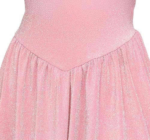Fun World Girls' Shimmer Ghost Face Costume, Large 12-14, Pastel Pink