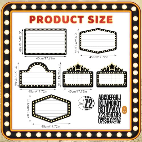 Feifeiya 6 Pack Wedding Bottle Service Sign with Letters, Classic, Black