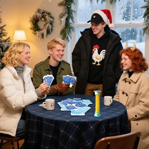Winter 5 Second Game Cards, 108 Christmas Cards with Timer