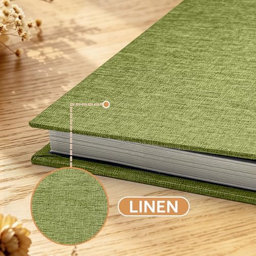 Large Self Adhesive Scrapbook Album, 60 Sheets 120 Pages Photo Book for Birthday Gifts for Women Mom Wedding Baby Family Travel