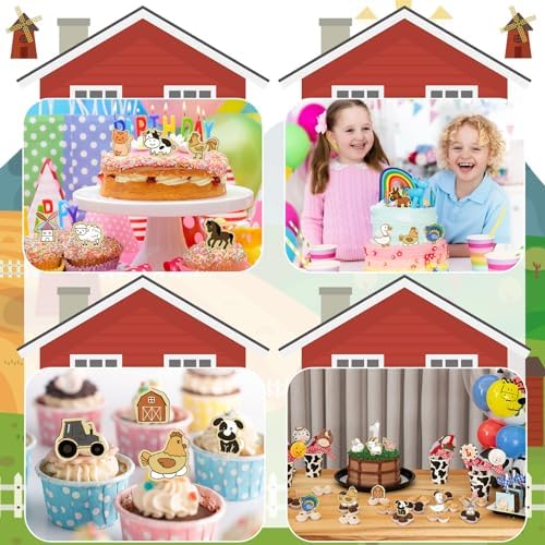 Jspupifip 16 Pack 3D Cookie Cutters Set,Stamps DIY Press Molds Farm Animal