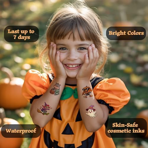 Waybla 144PCS Halloween party favors for Kids – 24 Unique Kid-Friendly Designs – Trick or Treat Handouts, Classroom Exchange, Party Favors