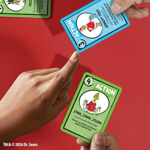 Monopoly Deal: How the Grinch Stole Christmas! Edition Card Game | Officially Licensed Dr. Seuss Family Games | 2-5 Players | 15 Mins. | Ages 8+