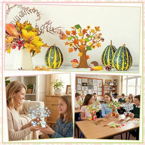 32 Set Seasonal Trees Craft Kits Make Your Own Four Seasons Tree Decoration