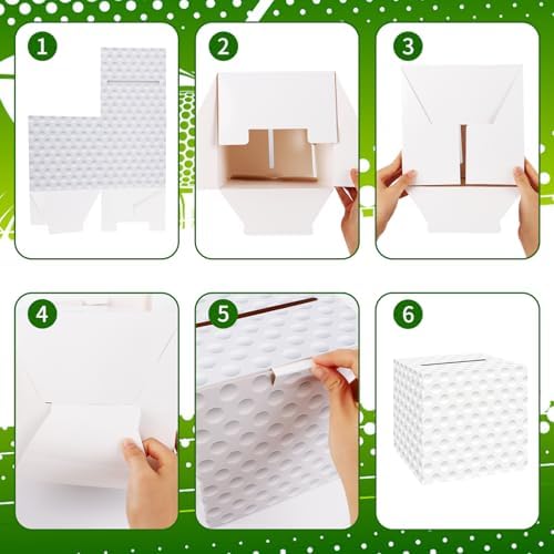 Golf Card Box Sports Party Favors Post Box Cardboard Receiving Money Holder for Golf Theme Wedding Reception, Baby Showers, Anniversary, Birthday Party, Graduation Table Centerpiece Decorations