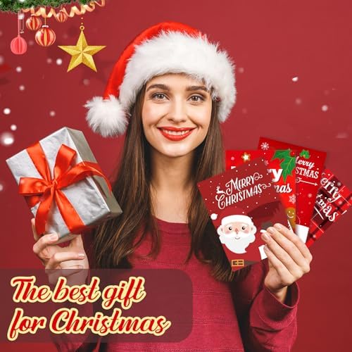 6 Set/30 Slots Christmas Gift Card Booklet with Envelopes