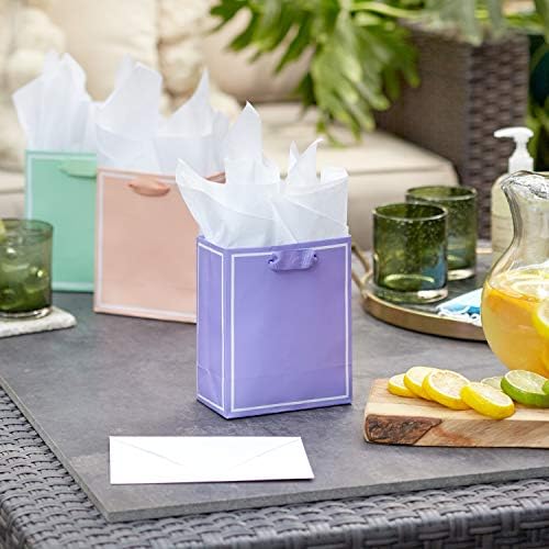 Hallmark 6" Small Gift Bags, 5-Pack (Pastels)