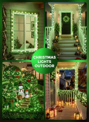LED Christmas Lights Indoor Outdoor, 33FT 100 Count Mini String Lights
