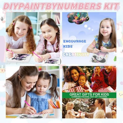 Tiwabb Witch Diamond Art Kit for Kids with Frame,DIY Crafts for Girls Boy