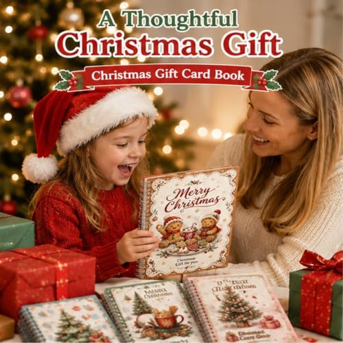 Christmas Gift Card Book, Merry Christmas Gift Card Book for Adults Teens