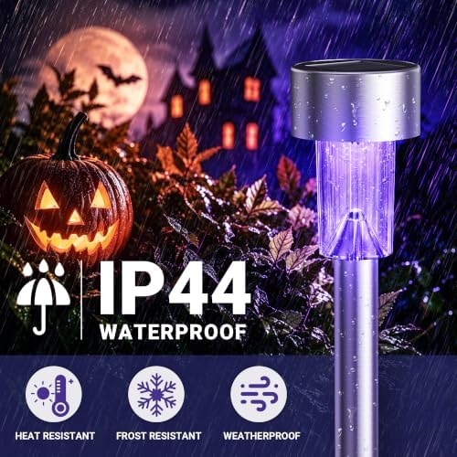 GIGALUMI Solar Halloween Lights Outdoor Waterproof 20-Pack Halloween Decor