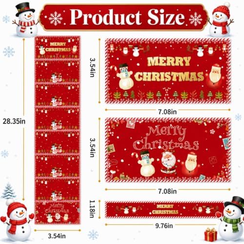 SRPHUAV Christmas Money Holder with 6 Slots, Cash Card Envelope, Foldable, Paper, Red, for Kids Adults Family Friends