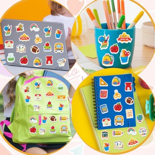 Welcome Back to School Foam Stickers, 300PCS Colorful Self-Adhesive First Day of School Stickers Campus Themed Foam Stickers for DIY Crafts Scrapbook Water Bottle Classroom Reward
