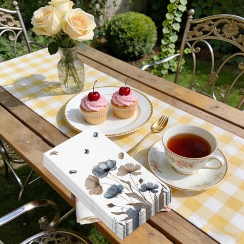 Watercolor Floral Paper Napkins 100pcs