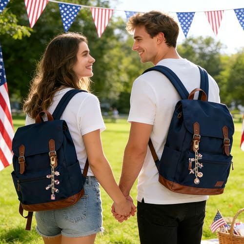 AUGSUN 189 Pcs 4th of July Keychain Making Kit Patriotic DIY Keychain Craft