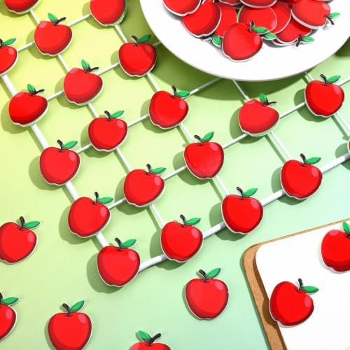 JULBEAR 300Pcs Back to School Apples Foam Stickers for Kids Reward Chart