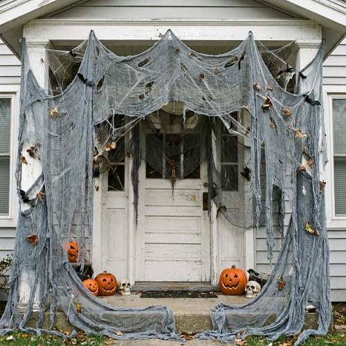 500"x39" Large Halloween Scary Gauze, Spooky Cloth Party Decoration