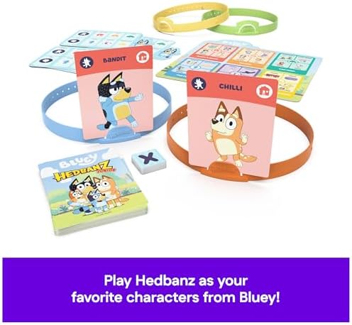 Spin Master Games Bluey Hedbanz Jr. Board Game for Families