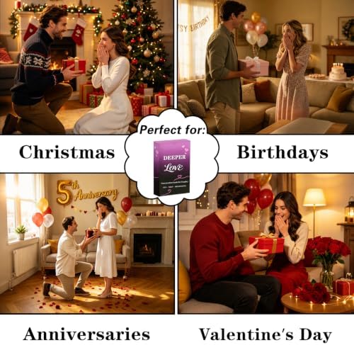 Couples Conversation Card Game - 54 Fun Questions for Date Night